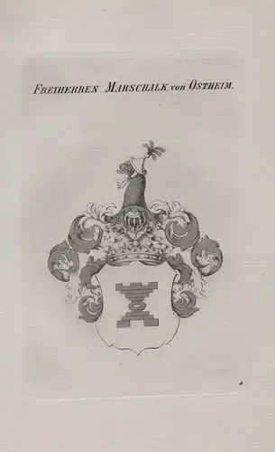 Freiherren Marschalk von Ostheim - Wappen coat of arms Heraldik heraldry