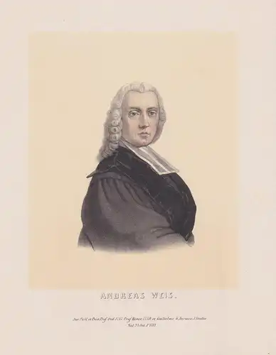 Andreas Weis - Andreas Weiss (1713-1792) Schweizer Rechtwissenschaftler Schweiz Basel Augst Leiden Portrait
