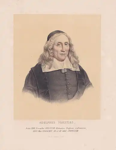 Adolphus Vorstius -  Adolphus Vorstius (1597-1663) Dutch physician botanist Botaniker Botanik Arzt Medizin med