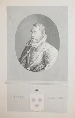 Francois Maalzon - Franciscus Maelson (1538-1601) Enkhuizen Friesland Dutch physician Arzt medicine Medizin Po