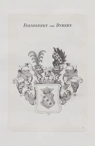 Freiherren von Dyhern - Dyhrn Dyherrn Wappen coat of arms Heraldik heraldry