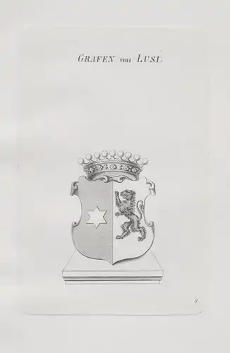 Grafen von Lussi - Wappen coat of arms Heraldik heraldry