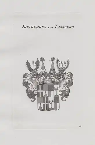 Freiherren von Lassberg - Laßberg Wappen coat of arms Heraldik heraldry