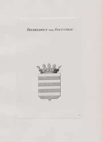 Freiherren von Goltstein - Goltstein Goldstein Wappen coat of arms Heraldik heraldry