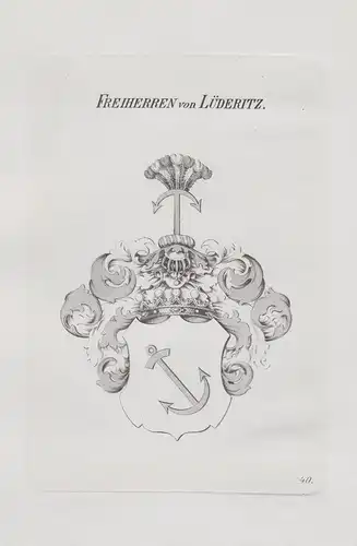 Freiherren von Lüderitz - Wappen coat of arms Heraldik heraldry
