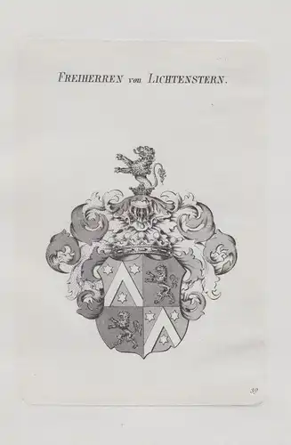 Freiherren von Lichtenstern - Wappen coat of arms Heraldik heraldry