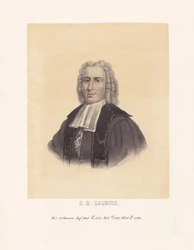 H. D. Gaubius - Hieronimus David Gaub (1705-1780) Mediziner Arzt Chemiker Heidelberg Medizin Chemie medicine c