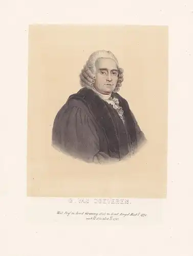 G. van Doeveren - Gualtherus van Doeveren (1730-1783) Dutch doctor Arzt Mediziner medicine Medizin Portrait