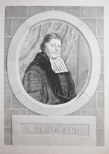 I. Bleuland - Jan Bleuland (1756-1838) Dutch physician Mediziner Arzt medicine Medizin Utrecht Gouda Portrait