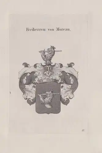 Freiherren von Moreau - Wappen coat of arms Heraldik heraldry