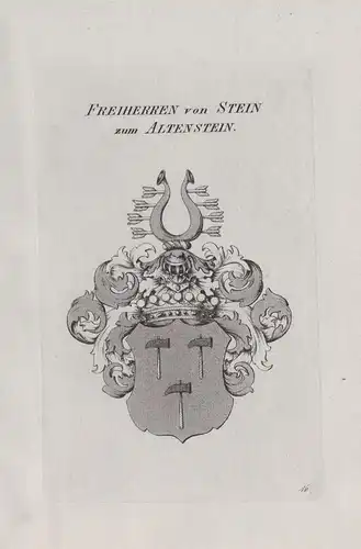 Freiherren von Stein zum Altenstein - Wappen coat of arms Heraldik heraldry