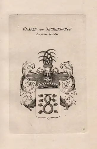 Grafen von Seckendorff, der Linie Aberdar - Seckendorff Seckendorf Aberdar Wappen coat of arms Heraldik herald