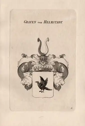 Grafen von Helmstadt - Wappen coat of arms Heraldik heraldry