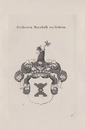 Freiherren Marschalk von Ostheim - Wappen coat of arms Heraldik heraldry