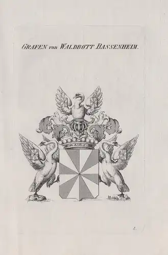 Grafen von Waldbott Bassenheim - Wappen coat of arms Heraldik heraldry