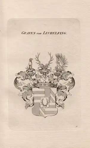 Grafen von Leubelfing - Leublfing Leubelfing Leiblfing Wappen coat of arms Heraldik heraldry