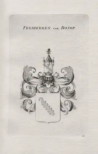 Freiherren von Donop - Wappen coat of arms Heraldik heraldry