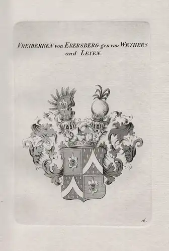 Freiherren von Ebersberg gen. von Weyhers und Leyen - Wappen coat of arms Heraldik heraldry