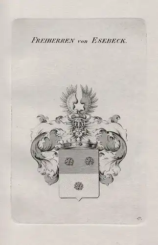 Freiherren von Esebeck - Wappen coat of arms Heraldik heraldry