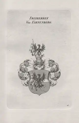 Freiherren von Fahnenberg - Wappen coat of arms Heraldik heraldry