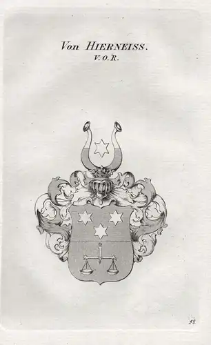 Von Hierneiss - Wappen coat of arms Heraldik heraldry