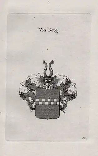 Von Berg - Wappen coat of arms Heraldik heraldry