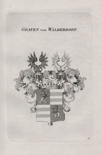 Grafen von Walderdorf - Walderdorff Wappen coat of arms Heraldik heraldry