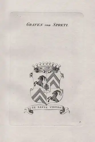 Grafen von Spreti - Wappen coat of arms Heraldik heraldry