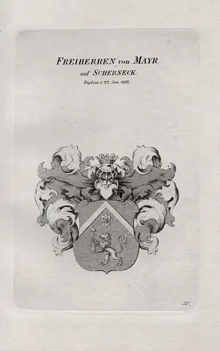 Freiherren von Mayr auf Scherneck - Wappen coat of arms Heraldik heraldry