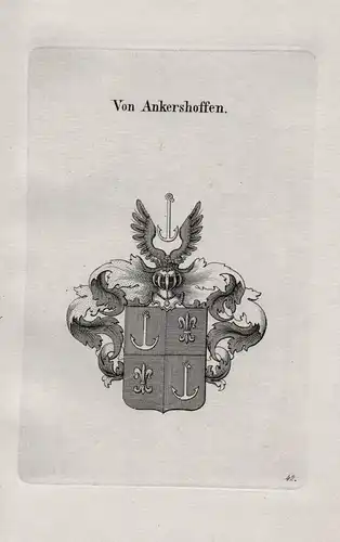 Von Ankershoffen - Wappen coat of arms Heraldik heraldry