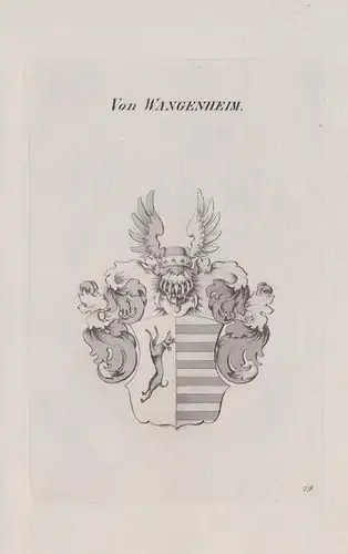 von Wangenheim -  Wappen coat of arms Heraldik heraldry