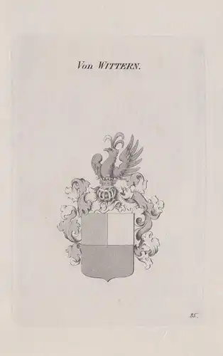 von Wittern - Wittern Witte Wittem Witterda Witterde  Wappen coat of arms Heraldik heraldry