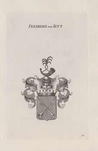 Freiherr von Iett - Wappen coat of arms Heraldik heraldry