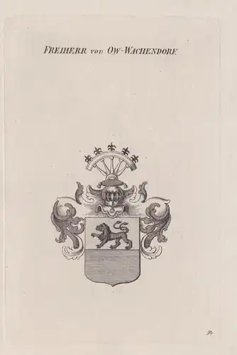 Freiherr von Ow-Wachendorf - Wappen coat of arms Heraldik heraldry