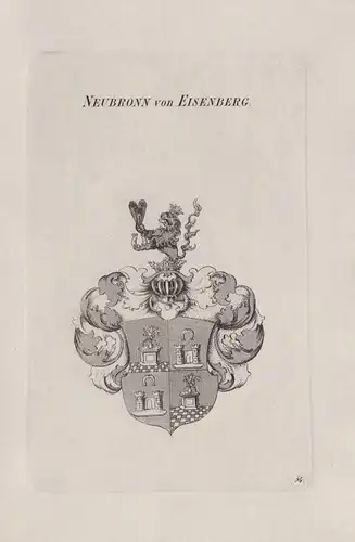 Neubronn von Eisenberg - Wappen coat of arms Heraldik heraldry