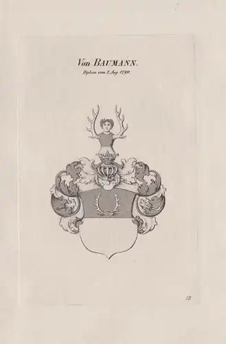 Von Baumann - Wappen coat of arms Heraldik heraldry