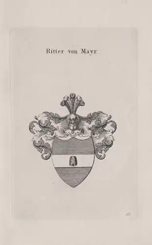 Ritter von Mayr - Wappen coat of arms Heraldik heraldry