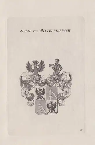 Schad von Mittelbiberach - Wappen coat of arms Heraldik heraldry