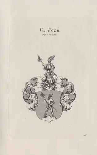 von Kolb - Wappen coat of arms Heraldik heraldry