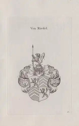 Von Miedel - Wappen coat of arms Heraldik heraldry