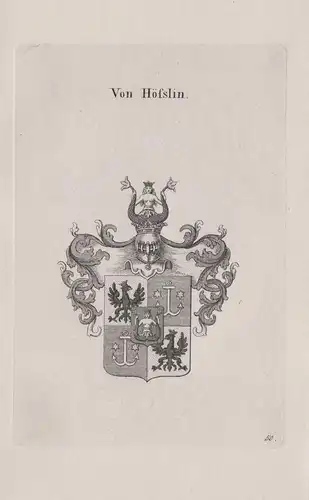 von Höfslin - Wappen coat of arms Heraldik heraldry