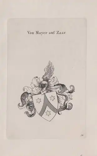 Von Mayer auf Zaar - Wappen coat of arms Heraldik heraldry