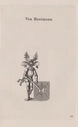 Von Hautmann - Wappen coat of arms Heraldik heraldry