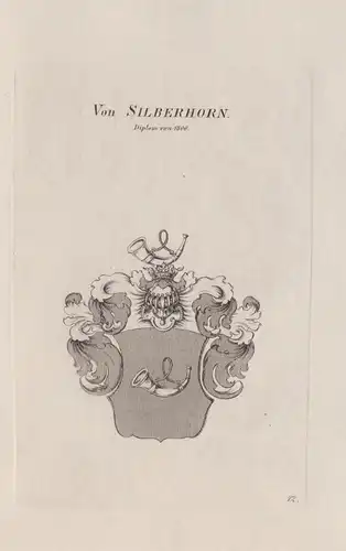 von Silberhorn -  Wappen coat of arms Heraldik heraldry