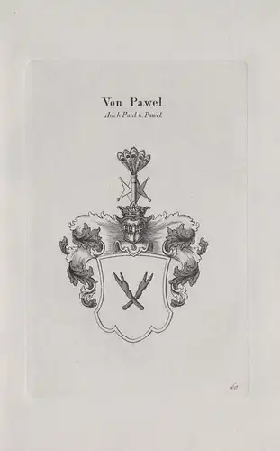 Von Pawel - Wappen coat of arms Heraldik heraldry