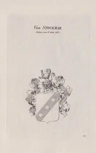 von Stockmar -  Wappen coat of arms Heraldik heraldry