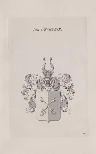 Von Uechtriz - Uechtritz Uichterritz Uechteritz Uechtritz Ochteritz Wappen coat of arms Heraldik heraldry
