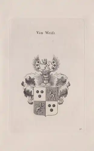 Von Weifs - Wappen coat of arms Heraldik heraldry