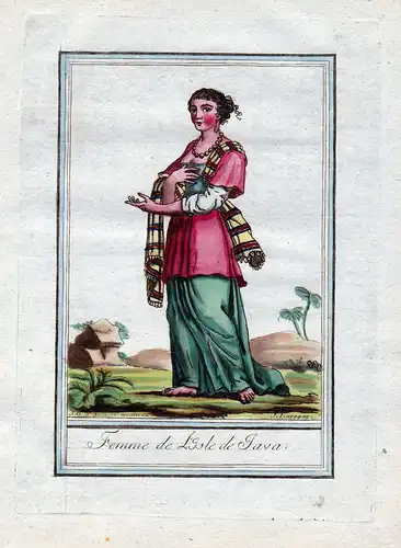 Femme de L'Isle de Java. - Java island Indonesia woman Tracht costumes