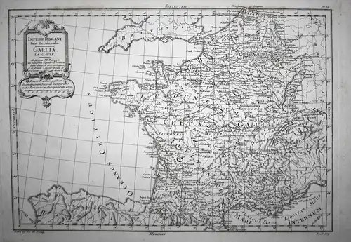 Imperii Romani Pars Occidentailis. Gallia la Gaule. - France Frankreich Gallia Gallien Gallier